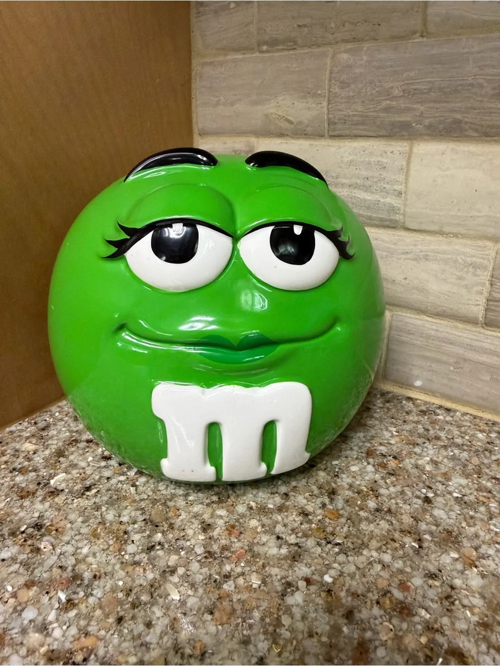 M&M'S Green Female Character Ceramic Candy Coookie Jar